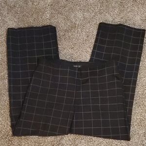 Rachel Zoe Black Windowpane Dress Pants